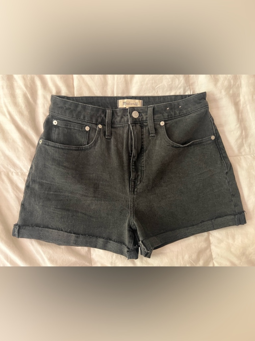 Madewell Curvy High-Rise Denim Shorts